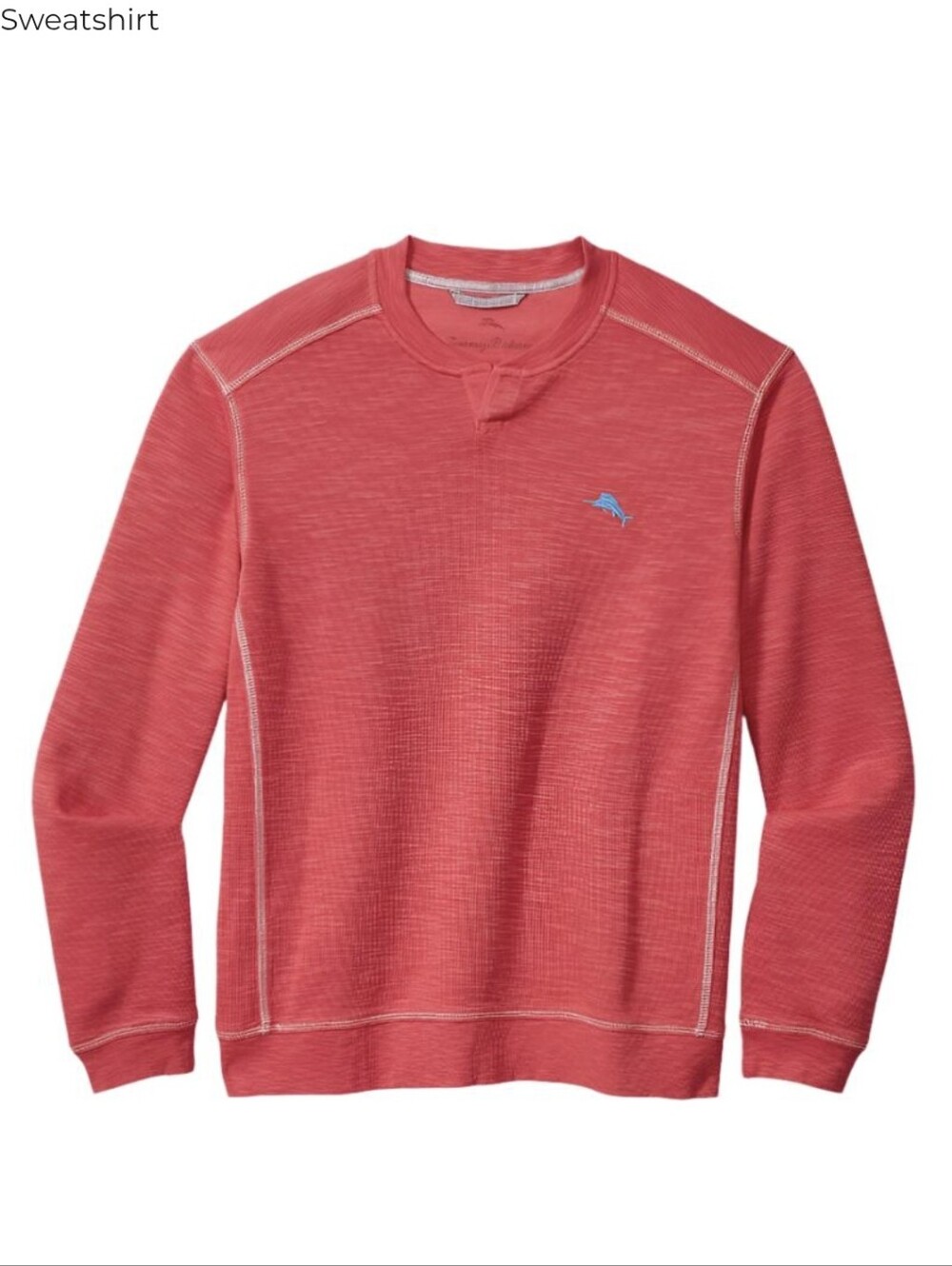 Tommy Bahama Men's Coral Crewneck Sweatshirt Blue Dolphin Logo Sz XL Preppy
